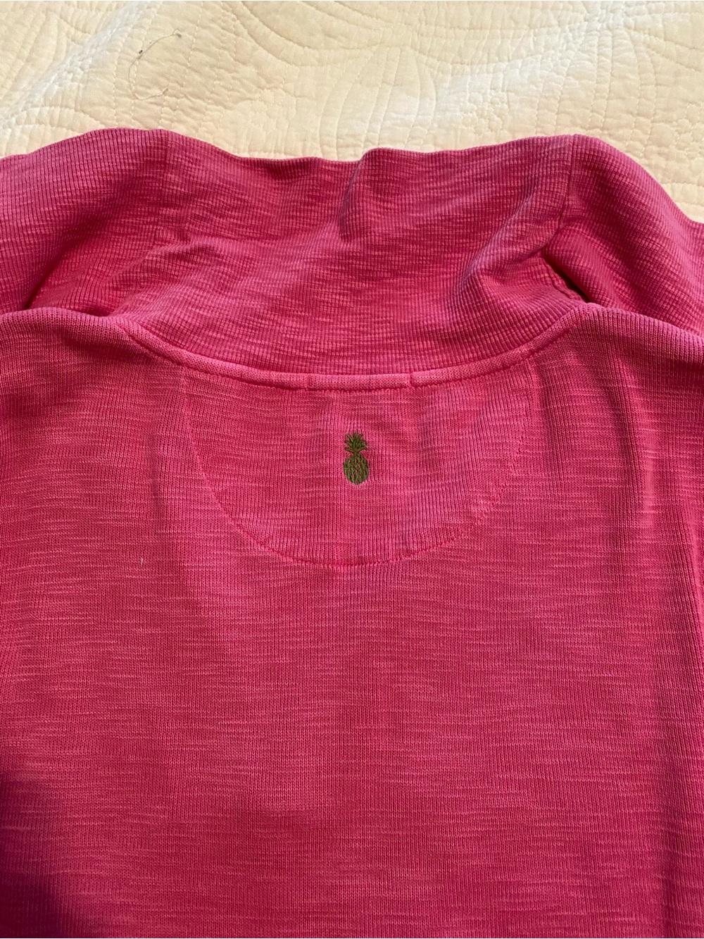 Tommy Bahama fuchsia half-zip pullover - Picture 6 of 6